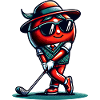 Fun golf tomato swings with style