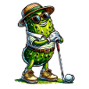 Funny Pickle Golf Player Design