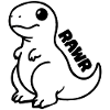 Cute Dinosaur - T-rex Rawr Design