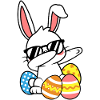 Dabbing Osterhase Ostern