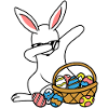 Dabbing Osterhase Ostern Hase
