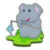 Eléphant pêcheur Angel Fishing