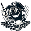 Stylischer 8-Ball Billard