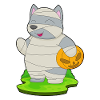 Chat Halloween Momie