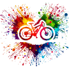 MTB Herzschlag Farbspritzer