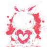 Mignon lapin effrayant