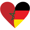 Morocco Germany Heart