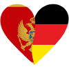 Monténégro Allemagne Cœur