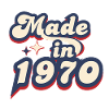 Made in 1970 Retro