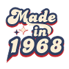 Made in 1968 Retro