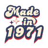Made in 1971 Retro