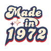 Made in 1972 Retro