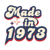 Made in 1973 Retro