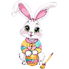 Osterhase mit Ostereiern