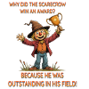 Winning scarecrow