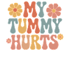 Stomach ache funny flower design