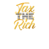 Tax The Rich Golden Font
