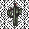 Cactus Geometric Pattern Design