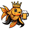 Goldfish Beer Funny Fish