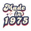 Made in 1975 Retro