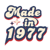 Made in 1977 retro