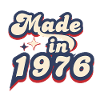 Made in 1976 Retro