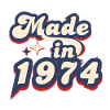 Made in 1974 Retro