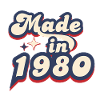 Made in 1980 retro