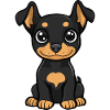 Doberman Hund Niedlich