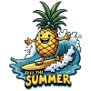 Ananas Surfer Surf Feel L’été