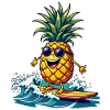 Ananas Surfer Surf Feel L’été