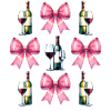 Coquette Bow Wine Drinker Pink
