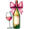 Coquette Bow Weintrinker Rosa