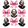 Coquettish Bow Shakespeare Literature Pink
