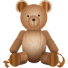 Aspect bois - Figurine d’ours mignon