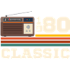 Retro classic 1980s anniversary