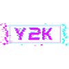 Cyber Glitch rétro Y2K
