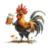 Rooster Beer Funny