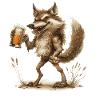 Wolf Bier Lustig