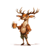Hirsch Bier Lustig