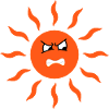 Angry sun