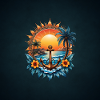 Holiday atmosphere: anchor in paradise.