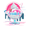 Coupe glacée Retrowave
