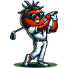 Swinging Tomato: Funny golf tomato with style
