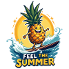 Ananas Surfer Surf Feel L’été