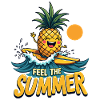 Ananas Surfer Surf Feel L’été