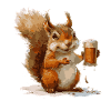 Squirrel Beer Funny