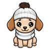Dog Winter Animal Baby Comic
