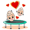 OSTERGESCHENKE OSTEREIER TRAMPOLIN