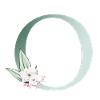 O Monogram, Floral, Customizable